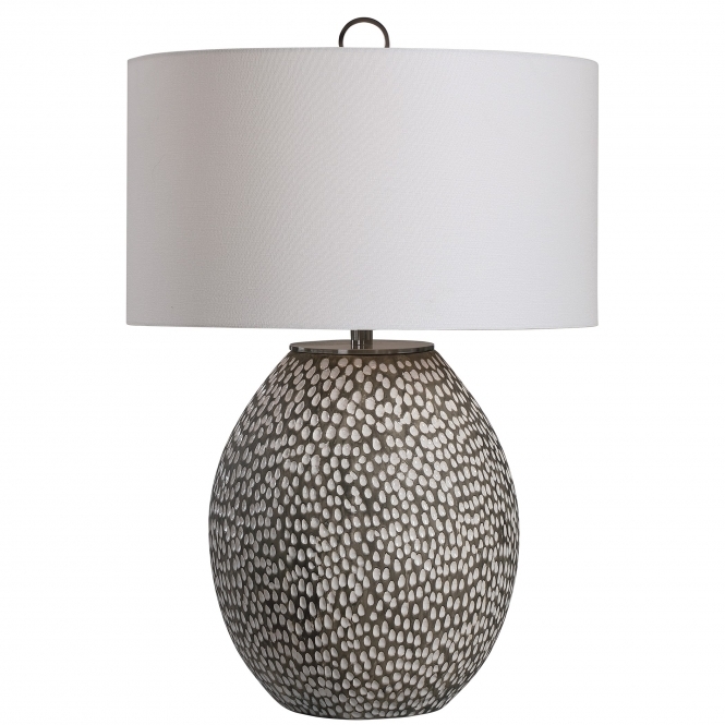 Uttermost Uttermost Cyprien Grey White Table Lamp