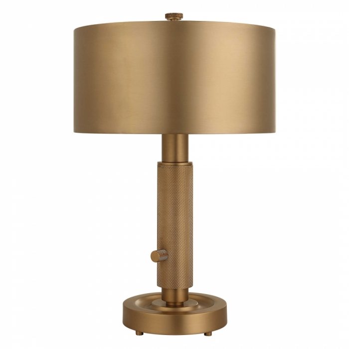 The Knurl mini lamp by Uttermost.